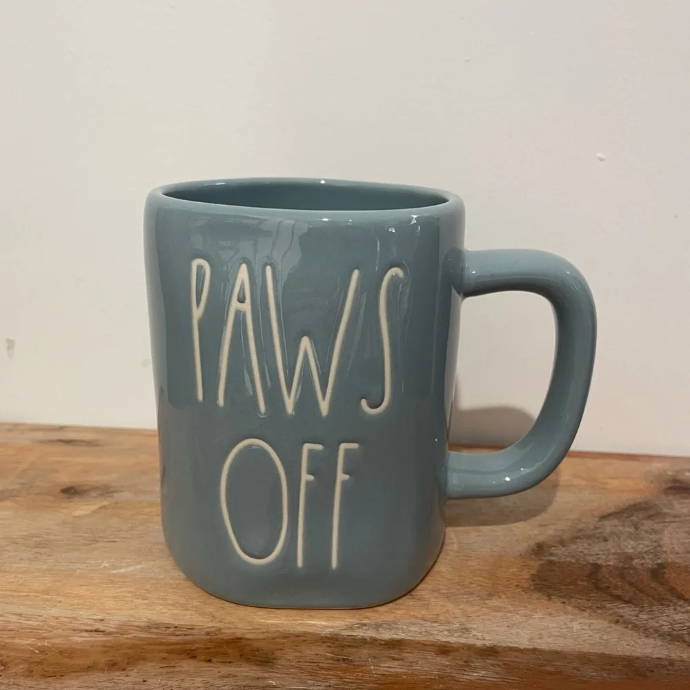 Rae Dunn PAWS OFF Mug